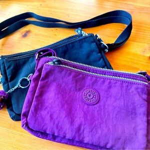 Purple Kipling wristlet or crossbody bag
